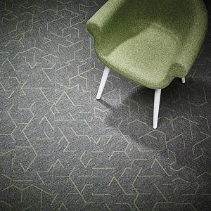 Ковровая плитка Flotex Triad planks 131013 Green Line фото 3 | FLOORDEALER